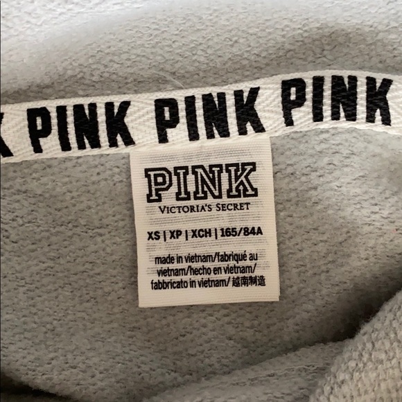 PINK gray hoodie - Picture 5 of 5